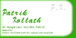 patrik kollath business card