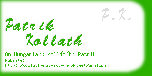 patrik kollath business card